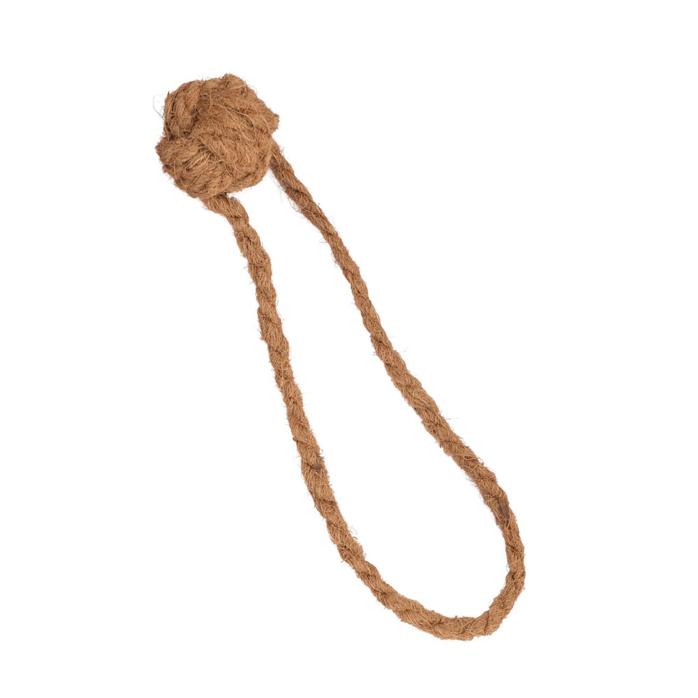 Happet Szarpak Kokoswy Piłka z pętlą 35cm Zabawka dla Psa